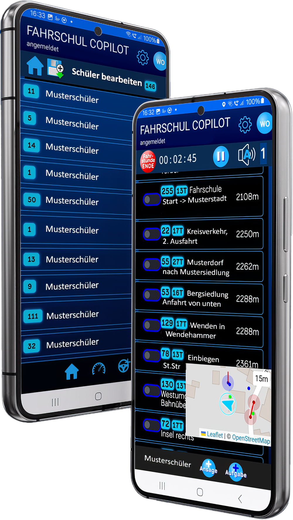 Aufgabenpunkte – Kartenansicht